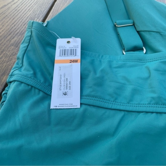 Anne Cole Plus Size Twisted Front Underwire Tankini 24 W Macys - Picture 7 of 9